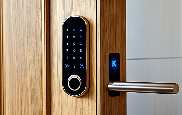 스마트 방범 장치의 종류와 비교 - **Image Prompt:** "A family sitting comfortably in their living room, smiling and relaxed.  In the b...